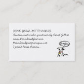 Londense bezoeken Parijs Patisserie Visitekaartje (Achterkant)