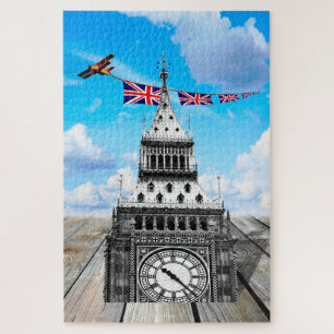 Londense, Big Ben & Airplane Union Jacks/Surreal A Legpuzzel