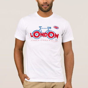 Londense Britse fiets T-shirt