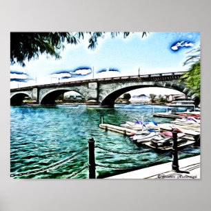 Londense brug bij Lake Havasu City, Arizona Poster