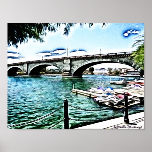 Londense brug bij Lake Havasu City, Arizona Poster (Voorkant)
