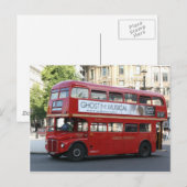 Londense bus briefkaart (Voorkant / Achterkant)