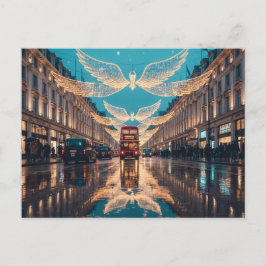 Londense bus op Regent Street Briefkaart