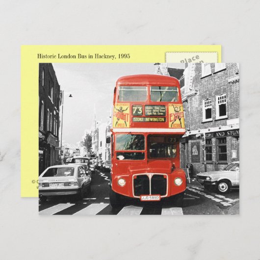 Londense busschilderstijl briefkaart (Voorkant / Achterkant)