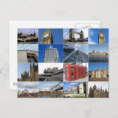 Londense collage briefkaart (Voorkant / Achterkant)