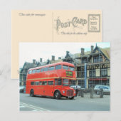 Londense dubbeldeksbus Routemaster Briefkaart (Voorkant / Achterkant)