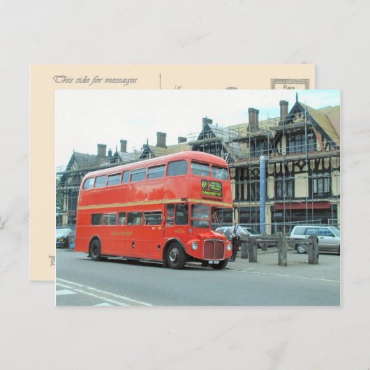 Londense dubbeldeksbus Routemaster Briefkaart (Voorkant / Achterkant)