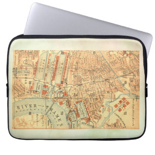 Londense kaart Laptop Sleeve