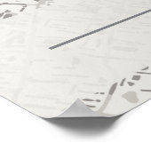 Londense kaart poster (Hoek)