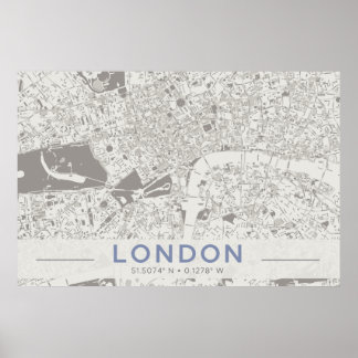 Londense kaart poster