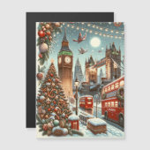 Londense Kerstpracht - Levendige Kerstkaart (Voorkant / Achterkant)