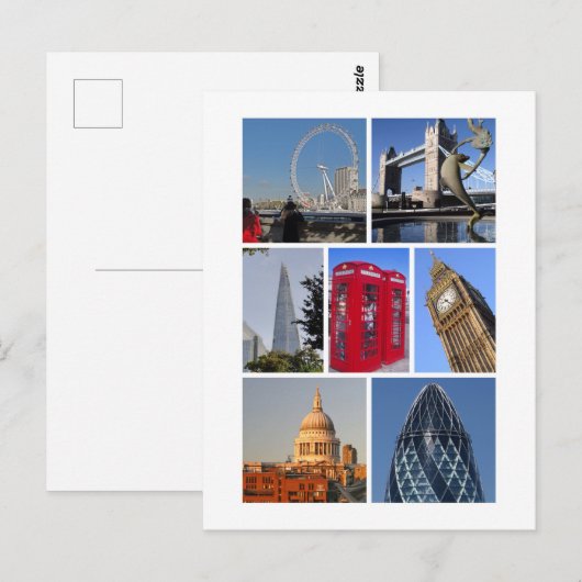 Londense mijlpaal 2 briefkaart (Voorkant / Achterkant)