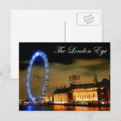 Londense ogen 's nachts briefkaart (Voorkant / Achterkant)