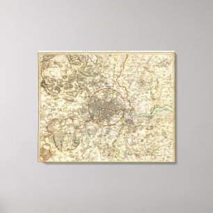 Londense omgevingen canvas afdruk