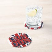 Londense Onderzetters met vlagpapier (Insitu)