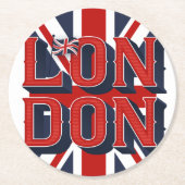 Londense Onderzetters met vlagpapier (Voorkant)