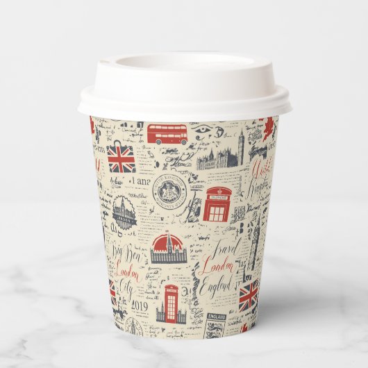  Londense papierbekertjes Papieren Bekers (Achterkant)