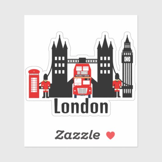 Londense pictogrammen sticker (Vel)