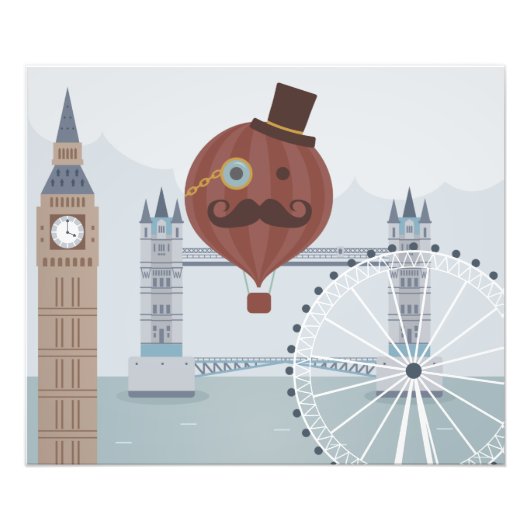  Londense reisscène Foto Afdruk (Voorkant)