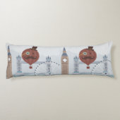  Londense reisscène Lichaamskussen (Achterkant)