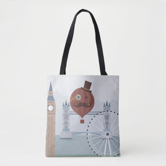  Londense reisscène Tote Bag (Voorkant)