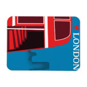 Londense Rode Bus Magneet (Horizontaal)
