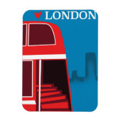 Londense Rode Bus Magneet (Verticaal)