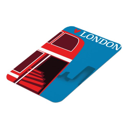 Londense Rode Bus Magneet (Linkerzijde)