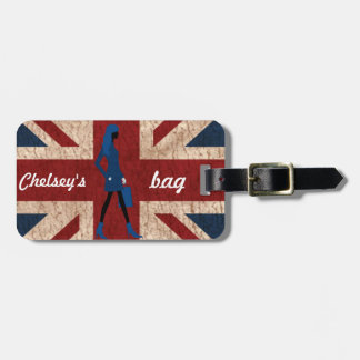 Londense roepende bagagelabel (personalize)