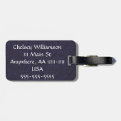 Londense roepende bagagelabel (personalize) (Achterkant horizontaal)