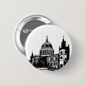 Londense schilderij ronde button 5,7 cm (Voorkant /achterkant)