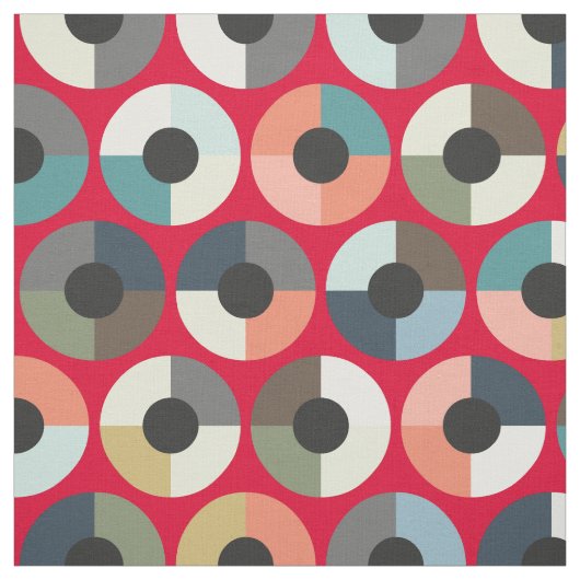 Londense schoonheidsdoelwit rood stof (Swatch)