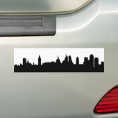 Londense skyline silhouette cityscape bumpersticker (Op auto)