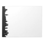 Londense skyline silhouette cityscape notitieblok (Voorkant)