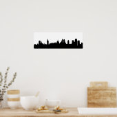 Londense skyline silhouette cityscape poster (Keuken)