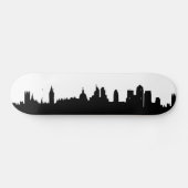 Londense skyline silhouette cityscape skateboard (Horizontaal)