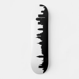 Londense skyline silhouette cityscape skateboard
