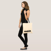 Londense skyline silhouette cityscape tote bag (Voorkant (model))