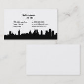 Londense skyline silhouette cityscape visitekaartje (Voorkant / Achterkant)