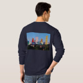 Londense skylines collage mannen t-shirt achteraan (Achterkant volledig)