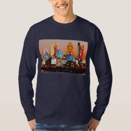 Londense skylines collage mannen t-shirt achteraan