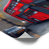 Londense stadsbus poster (Hoek)