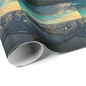 Londense stadsgezicht bij zonsondergang cadeaupapier (Rol Hoek)