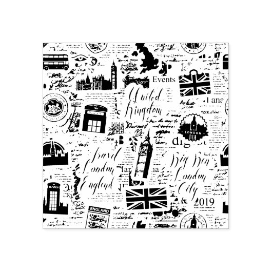  Londense Stamp Rubberstempel (Afrduk)