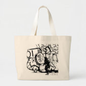Londense Straatkunst, Samurai, Creatieve Kunst Grote Tote Bag (Voorkant)