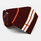 Londense strepenvlag stropdas (Opgerold)