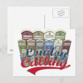 Londense t-shirt briefkaart (Voorkant / Achterkant)