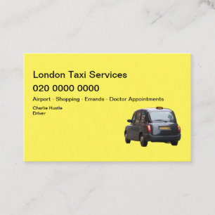 Londense Taxi Service Visitekaartje