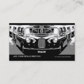 Londense taxi visitekaartje (Achterkant)