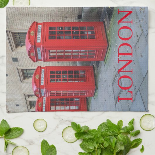 Londense telefoonboxen theedoeken (Gevouwen)